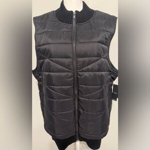 Liverpool Los Angeles Black Quilted Vest (NWT) - Size 2X